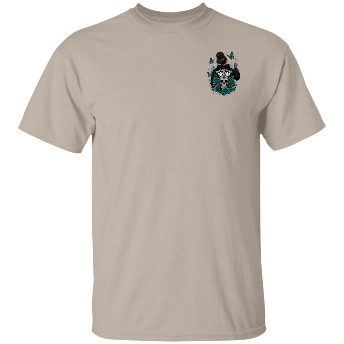 Gray t-shirt with 'CREATED TO CREATE' text on a white background